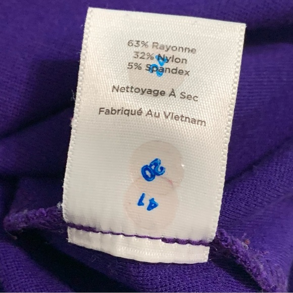 Talbots Purple Sheath Dress Sleeveless Midi Length Size 12 Career Office Church - Picture 7 of 9